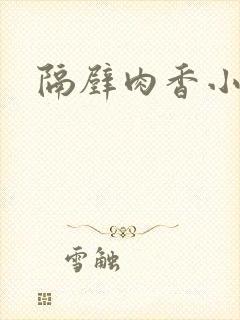 隔壁肉香小说
