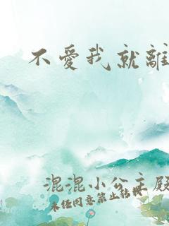 不爱我就离开我