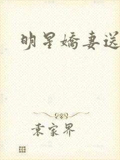 明星娇妻送上门