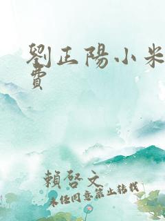 刘正阳小米多免费