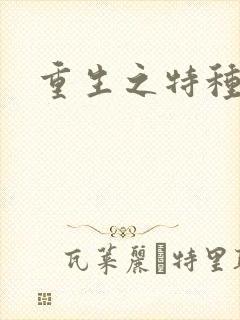 重生之特种军嫂