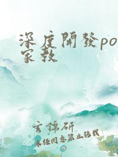 深度开发pop家教