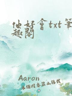 他好会txt笔趣阁