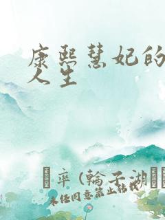 康熙慧妃的躺赢人生