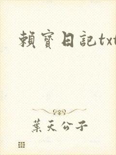 赖宝日记txt