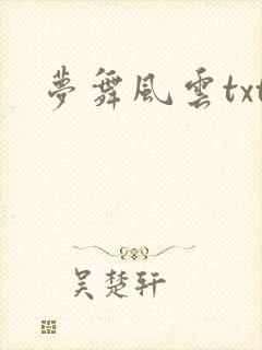梦舞风云txt