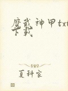 魔武神甲txt下载