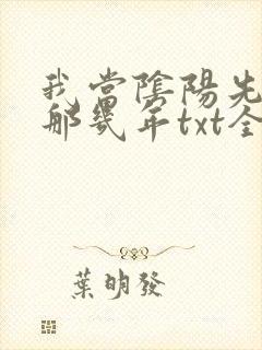 我当阴阳先生的那几年txt全集下载