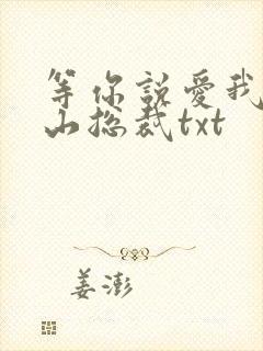 等你说爱我之冰山总裁txt