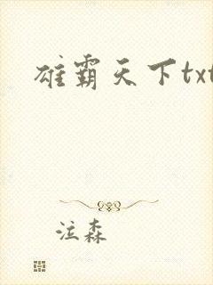 雄霸天下txt