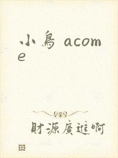 小鸟 acome