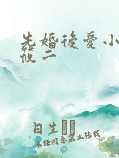 先婚后爱小说梦筱二