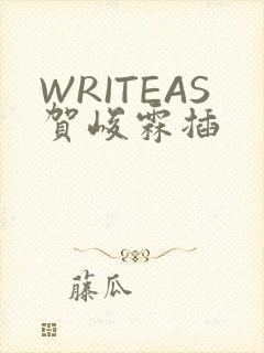 WRITEAS贺峻霖插