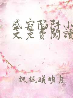 盛宠陷阱小说全文免费阅读