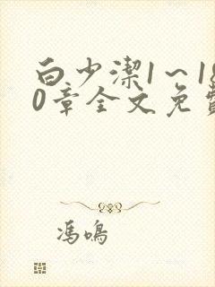 白少洁1～180章全文免费