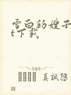 雪白的嫂子txt下载