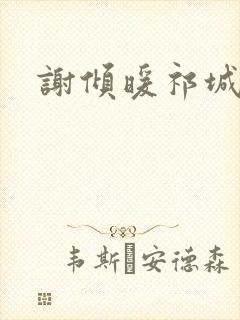 谢倾暖祁城笙