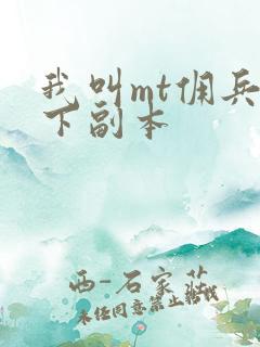 我叫mt佣兵天下副本