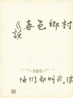 《春色乡村》小说