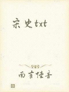 宋史txt