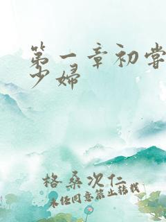 第一章初尝极品少妇