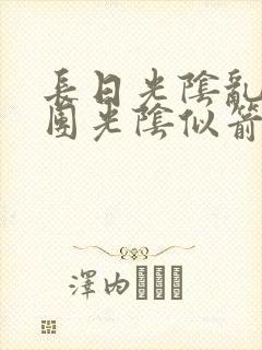 长日光阴乱作一团光阴似箭