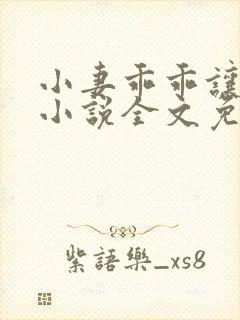 小妻乖乖让我宠小说全文免费阅读