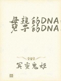 母亲的DNA和儿子的DNA是一样的吗