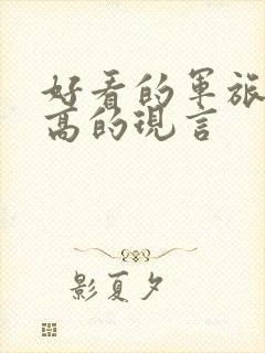 好看的军旅肉质高的现言