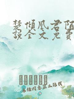 楚倾凰君陌尘小说全文免费阅读