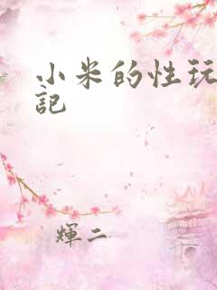 小米的性玩具日记