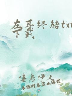 左耳终结txt下载