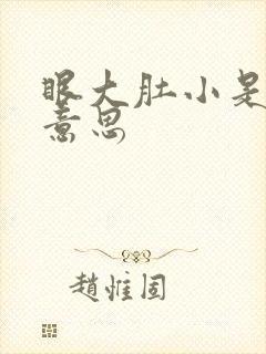 眼大肚小是什么意思