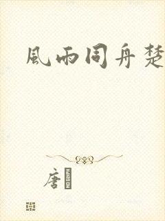 风雨同舟楚秋