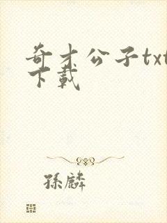 奇才公子txt下载