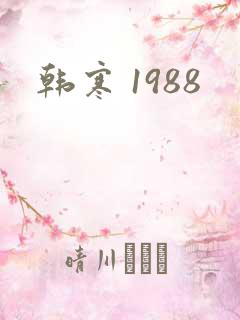 韩寒 1988