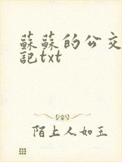 苏苏的公交车日记txt