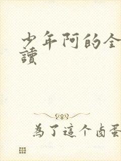 少年阿的全文阅读