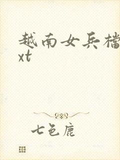 越南女兵档案txt