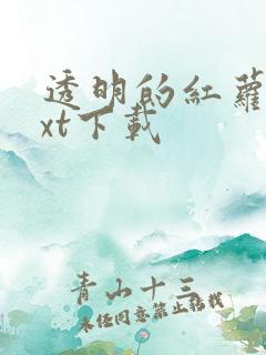 透明的红萝卜txt下载