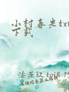 小村春光txt下载