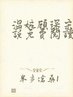 温婉顾琛宋芝小说免费阅读