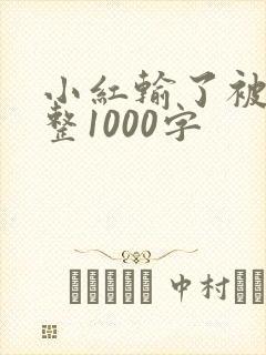 小红输了被小明整1000字