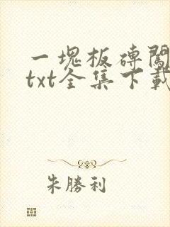 一块板砖闯仙界txt全集下载