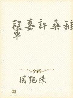 段嘉许桑稚浴室车