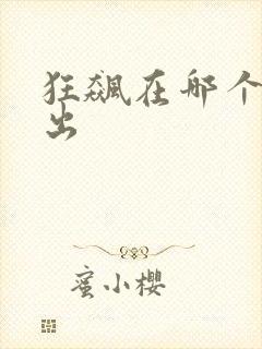 狂飙在哪个台播出