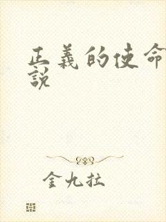 正义的使命 小说