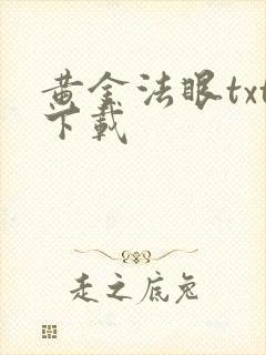 黄金法眼txt下载
