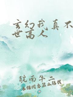 玄幻我真不是盖世高人
