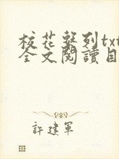 校花系列txt全文阅读目录